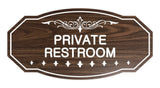 Victorian Private Restroom Sign