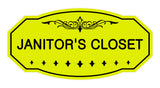 Victorian Janitor'S Closet Sign
