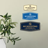 Fancy No Soliciting Do Not Bother Us If We Do Not Know You Wall or Door Sign