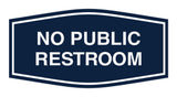 Signs ByLITA Fancy No Public Restroom Sign