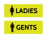 Signs ByLITA Basic Ladies and Gents Sign Set