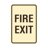 Portrait Round Fire Exit Sign