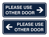 Signs ByLITA Standard Please Use Other Door Sign Set