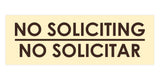 Signs ByLITA Basic No Soliciting No Solicitar Sign