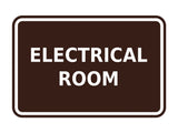 Signs ByLITA Classic Framed Electrical Room