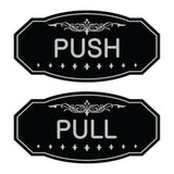 Victorian Push Pull Sign Set