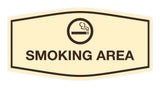 Signs ByLITA Fancy Smoking Area Sign