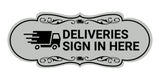 Designer Deliveries Sign In Here Wall or Door Sign