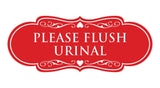 Designer Please Flush Urinal Wall or Door Sign