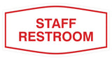Signs ByLITA Fancy Staff Restroom Sign