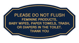 Victorian Please Do Not Flush Etiquette Sign
