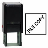 Black Square FILE COPY Self Inking Rubber Stamp