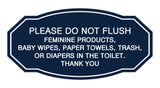 Victorian Please Do Not Flush Etiquette Sign
