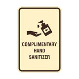 Portrait Round Complimentary Hand Sanitizer Sign