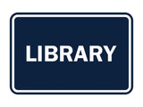 Signs ByLITA Classic Library Sign
