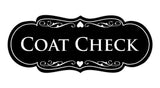 Signs ByLITA Designer Coat Check Sign