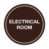 Signs ByLITA Circle Electrical Room Sign