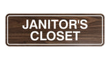 Standard Janitor's Closet Sign