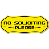 Stylish No Soliciting Sign