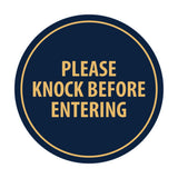 Signs ByLITA Circle Please Knock Before Entering Sign