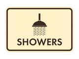 Classic Framed Showers Wall or Door Sign