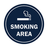 Signs ByLITA Circle Smoking Area Sign