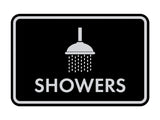 Classic Framed Showers Wall or Door Sign