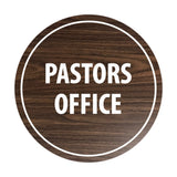 Signs ByLITA Circle Pastors Office Sign