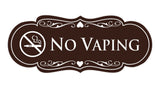 Signs ByLITA Designer No Vaping Sign