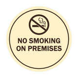 Signs ByLITA Circle No Smoking on Premises Sign