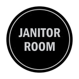 Signs ByLITA Circle Janitor Room Sign
