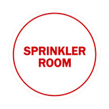 Signs ByLITA Circle Sprinkler Room Sign