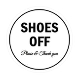 Signs ByLITA Circle Shoes off Please Thank you Sign