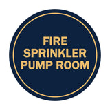 Signs ByLITA Circle Fire Sprinkler Pump Room Sign