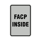 Portrait Round Facp Inside Sign