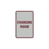 Portrait Round Changing Room Sign