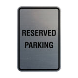Signs ByLITA Portrait Round Reserved Parking Sign with Adhesive Tape