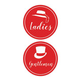 Signs ByLITA Circle Ladies and Gentlemen Sign Set
