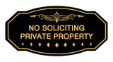Signs ByLITA Victorian No Soliciting Private Property Sign