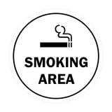 Signs ByLITA Circle Smoking Area Sign