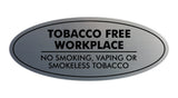 Signs ByLITA Oval Tobacco Free Workplace No Smoking Sign