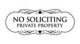 Signs ByLITA Designer No Soliciting Private Property Sign