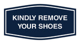 Signs ByLITA Fancy Kindly Remove Your Shoes Sign