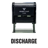 Black Discharge Self Inking Rubber Stamp