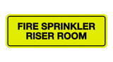 Signs ByLITA Standard Fire Sprinkler Riser Room Sign