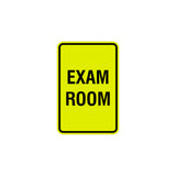 Portrait Round Exam Room Sign with Adhesive Tape, Mounts On Any Surface, Weather Resistant