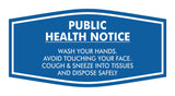 Fancy Public Health Notice Please Wash Your Hands Sign