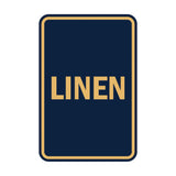 Portrait Round Linen Sign