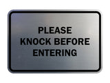Signs ByLITA Classic Framed Please Knock Before Entering