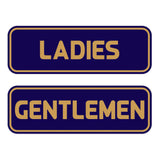 Basic LADIES GENTLEMEN Restroom Sign (2-Pack)